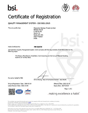 mbl.in ISO 9001-2015 certificate 2021
